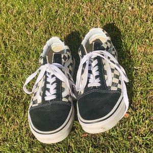 Checkered Old School Vans